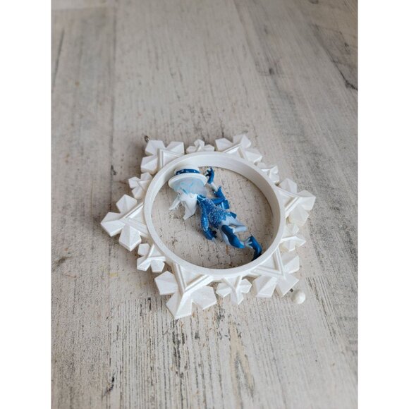 Hallmark snow mister spinning snowflake glitter ornament Xmas - Picture 5 of 6